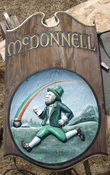 Mcdonnell Tavern Sign, Home Sign, Residential Sign, refinish